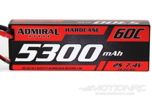 Load image into Gallery viewer, Admiral 5300mAh 2S 7.4V 60C Hard Case LiPo Battery with T Connector EPR53002
