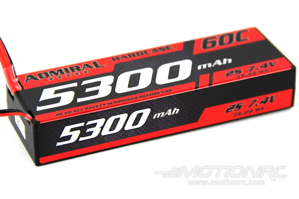 Admiral 5300mAh 2S 7.4V 60C Hard Case LiPo Battery with XT60 Connector EPR53002X6