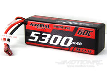 Lade das Bild in den Galerie-Viewer, Admiral 5300mAh 3S 11.1V 60C Hard Case LiPo Battery with T Connector EPR53003

