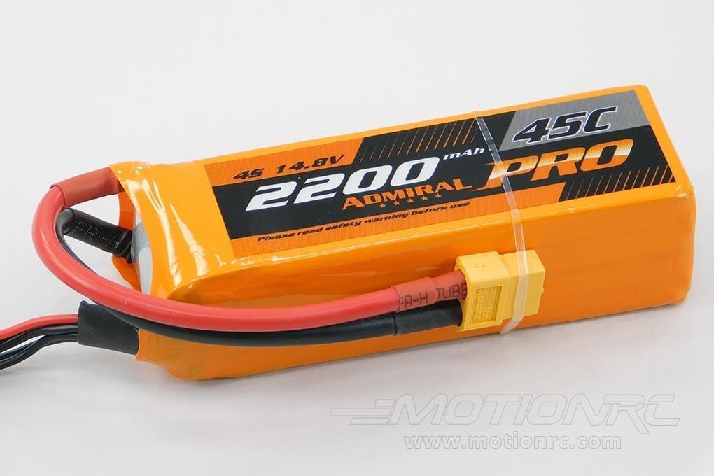Admiral Pro 2200mAh 4S 14.8V 45C LiPo Battery with XT60 Connector EPR22004PROX6
