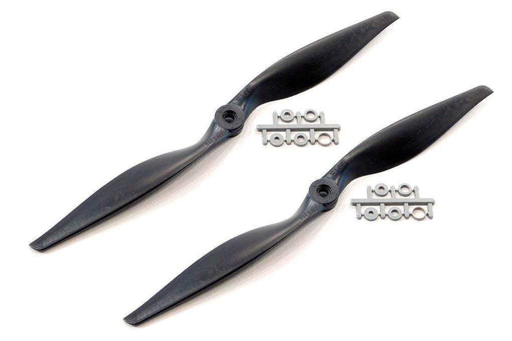 APC 12x8 Thin Electric Propeller - Black Multi-Pack (2 Propellers)