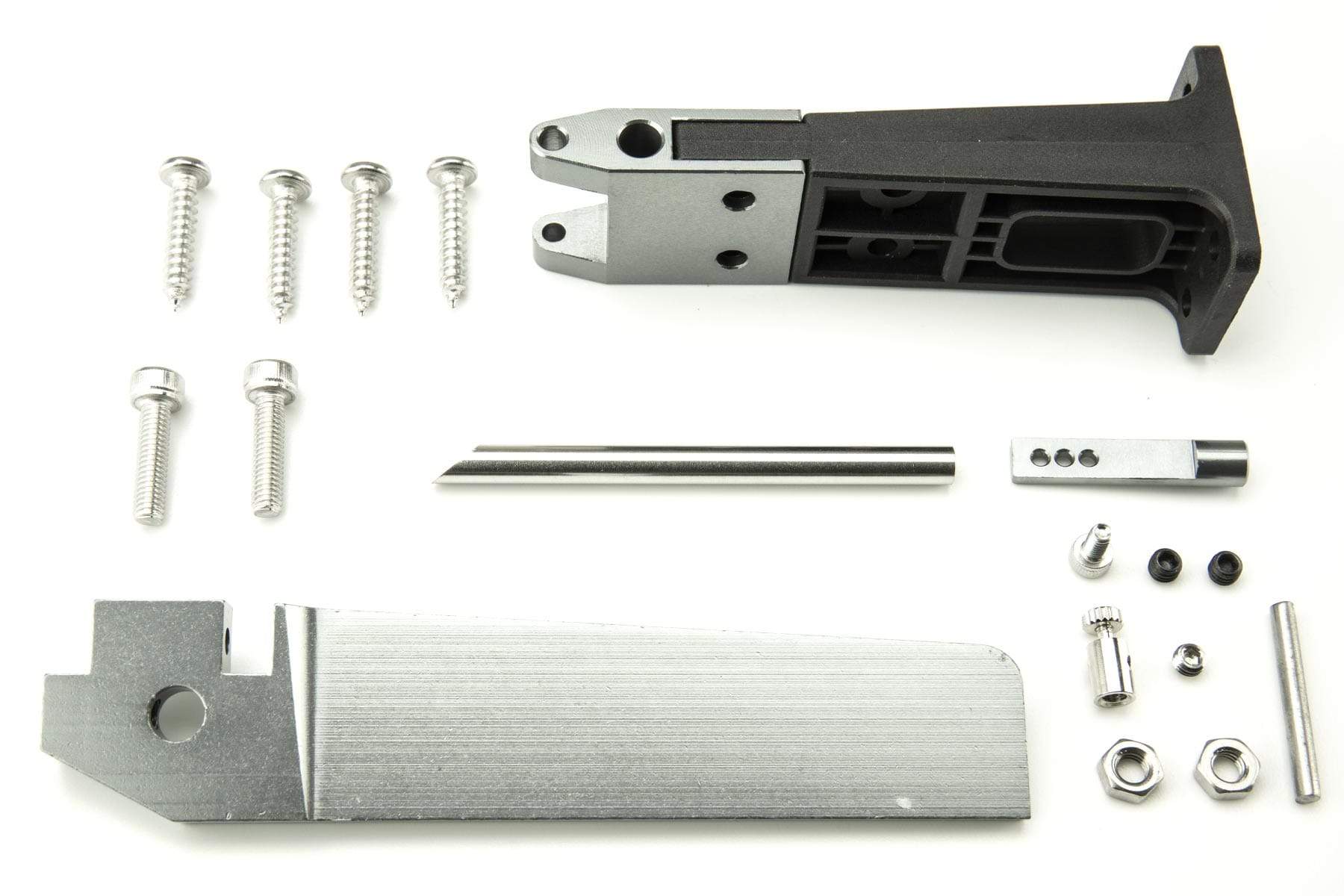 Bancroft 950mm Alpha CNC Aluminum Alloy Rudder with Plastic Rudder Support Set BNC1040-112