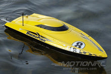 Load image into Gallery viewer, Bancroft Swordfish Deep V Yellow 675mm (26.5&quot;) Racing Boat - RTR
