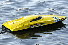 Load image into Gallery viewer, Bancroft Swordfish Deep V Yellow 675mm (26.5&quot;) Racing Boat - RTR
