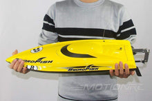 Load image into Gallery viewer, Bancroft Swordfish Deep V Yellow 675mm (26.5&quot;) Racing Boat - RTR
