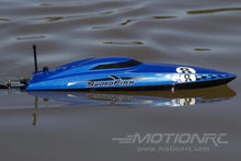 Lade das Bild in den Galerie-Viewer, Bancroft Swordfish Mini Blue 430mm (17&quot;) Racing Boat - RTR BNC1012-002
