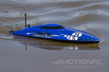 Lade das Bild in den Galerie-Viewer, Bancroft Swordfish Mini Blue 430mm (17&quot;) Racing Boat - RTR BNC1012-002
