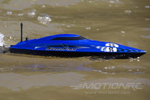 Lade das Bild in den Galerie-Viewer, Bancroft Swordfish Mini Blue 430mm (17&quot;) Racing Boat - RTR BNC1012-002
