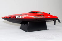 Load image into Gallery viewer, Bancroft Swordfish Mini Red 430mm (17&quot;) Racing Boat - RTR
