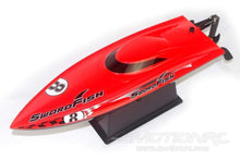 Load image into Gallery viewer, Bancroft Swordfish Mini Red 430mm (17&quot;) Racing Boat - RTR
