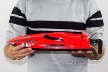 Load image into Gallery viewer, Bancroft Swordfish Mini Red 430mm (17&quot;) Racing Boat - RTR

