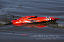 Load image into Gallery viewer, Bancroft Swordfish Mini Red 430mm (17&quot;) Racing Boat - RTR BNC1012-001

