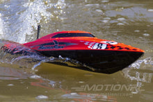Load image into Gallery viewer, Bancroft Swordfish Mini Red 430mm (17&quot;) Racing Boat - RTR BNC1012-001
