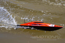 Lade das Bild in den Galerie-Viewer, Bancroft Swordfish Mini Red 430mm (17&quot;) Racing Boat - RTR BNC1012-001
