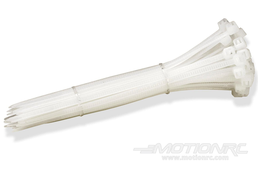 BenchCraft 100mm (4") Zip Ties - White (50 Pack) BCT5066-007