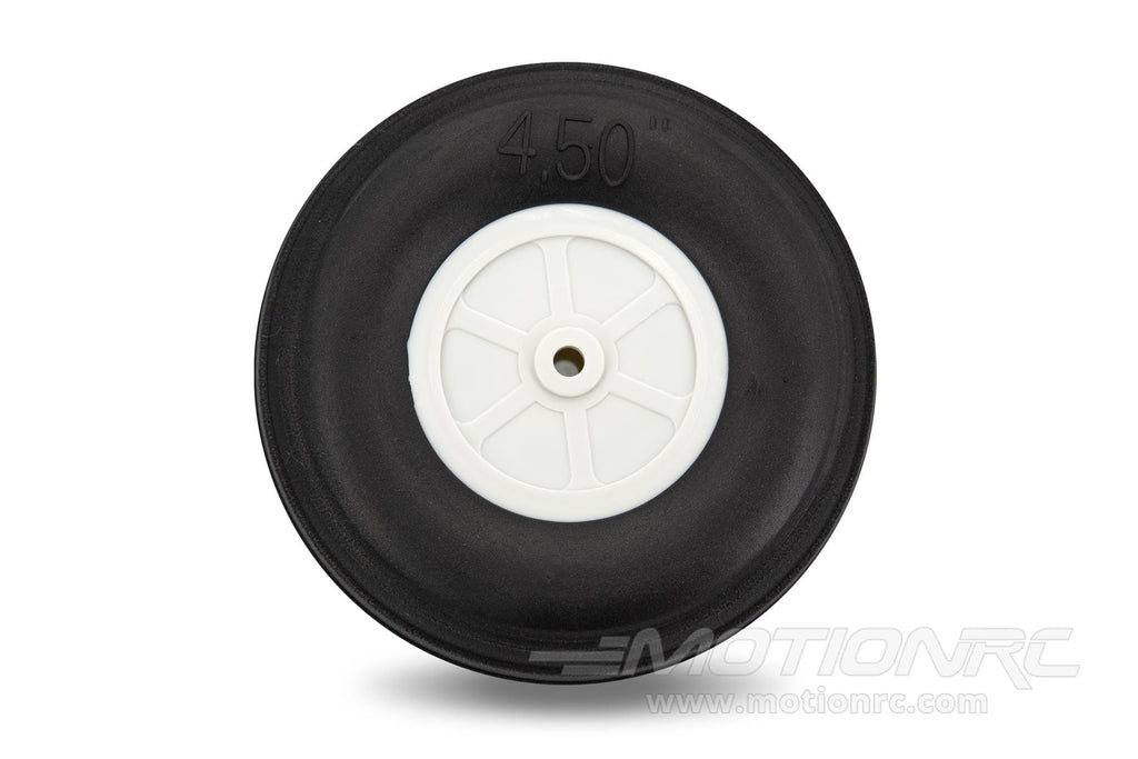 BenchCraft 114mm (4.5") x 35mm Treaded Ultra Lightweight Rubber PU Wheel for 5.1mm Axle BCT5016-083