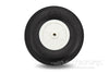BenchCraft 114mm (4.5") x 35mm Treaded Ultra Lightweight Rubber PU Wheel for 5.1mm Axle BCT5016-083