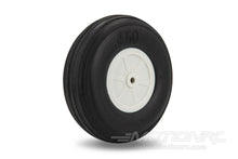 Load image into Gallery viewer, BenchCraft 114mm (4.5&quot;) x 35mm Treaded Ultra Lightweight Rubber PU Wheel for 5.1mm Axle BCT5016-083
