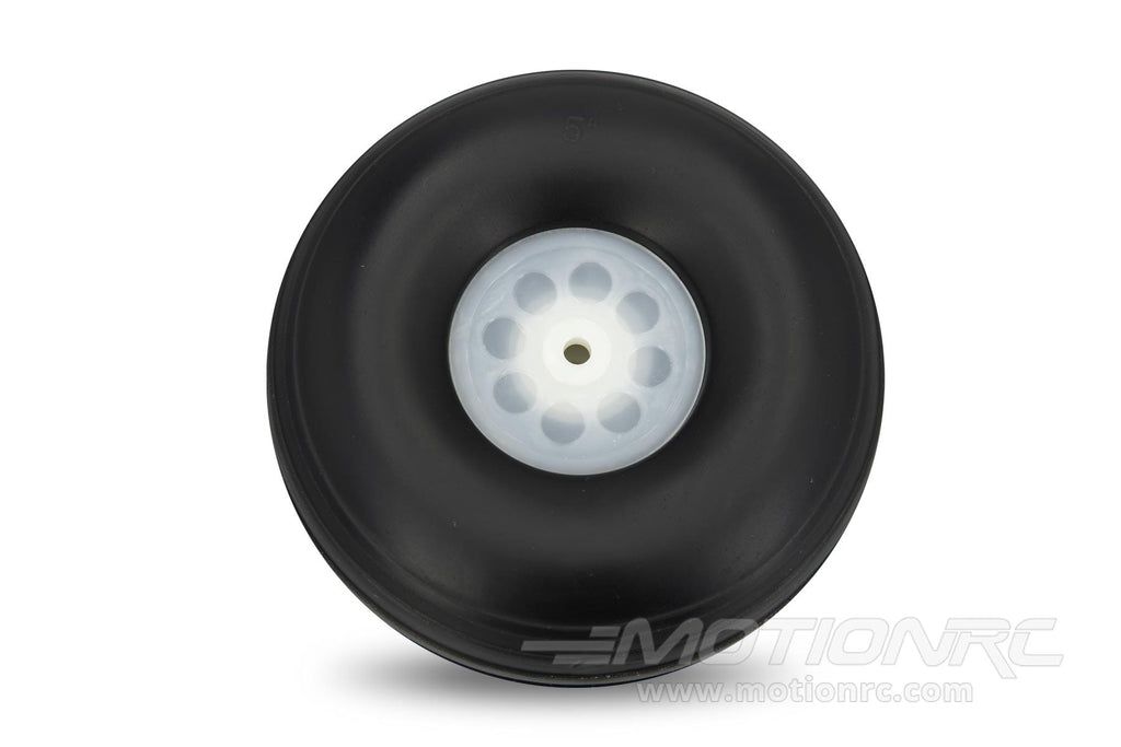 BenchCraft 127mm (5") x 46mm Treaded Foam PU Wheel for 5mm Axle BCT5016-068