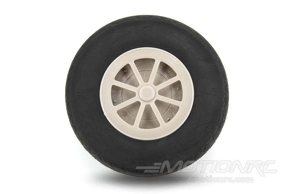 BenchCraft 152mm (6") x 46mm Hollow Rubber Wheel for 6mm Axle BCT5016-039