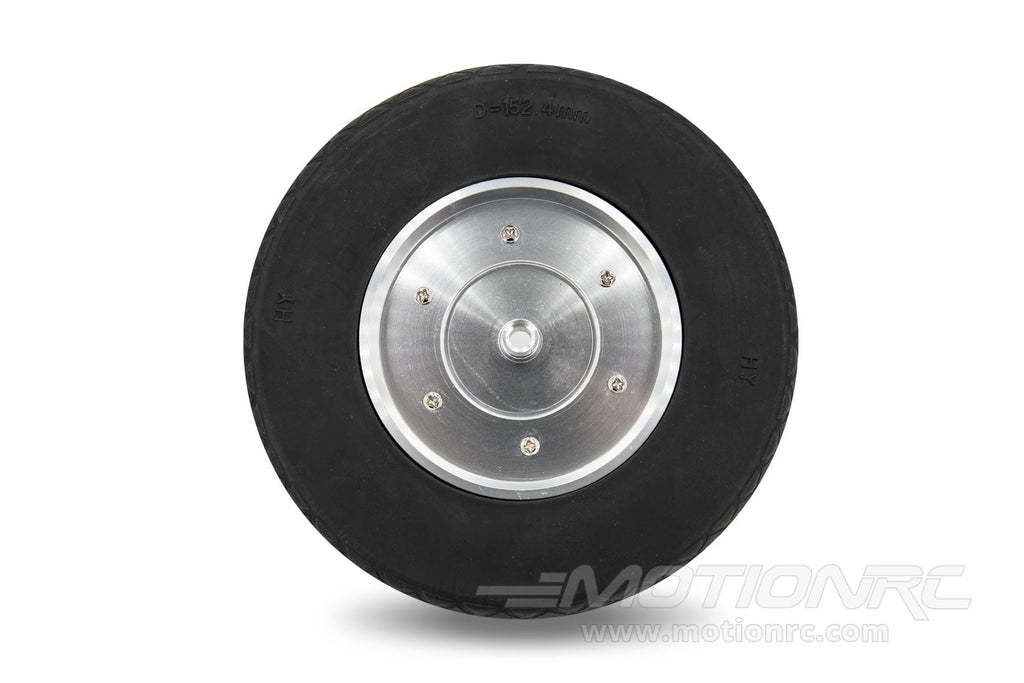 BenchCraft 152mm (6") x 46mm Solid Rubber Wheel w/ Aluminum Hub for 6mm Axle BCT5016-044