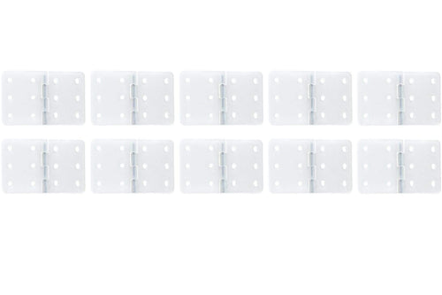 BenchCraft 16mm x 28mm Nylon Pinned Hinges - White (10 Pack) BCT5044-012