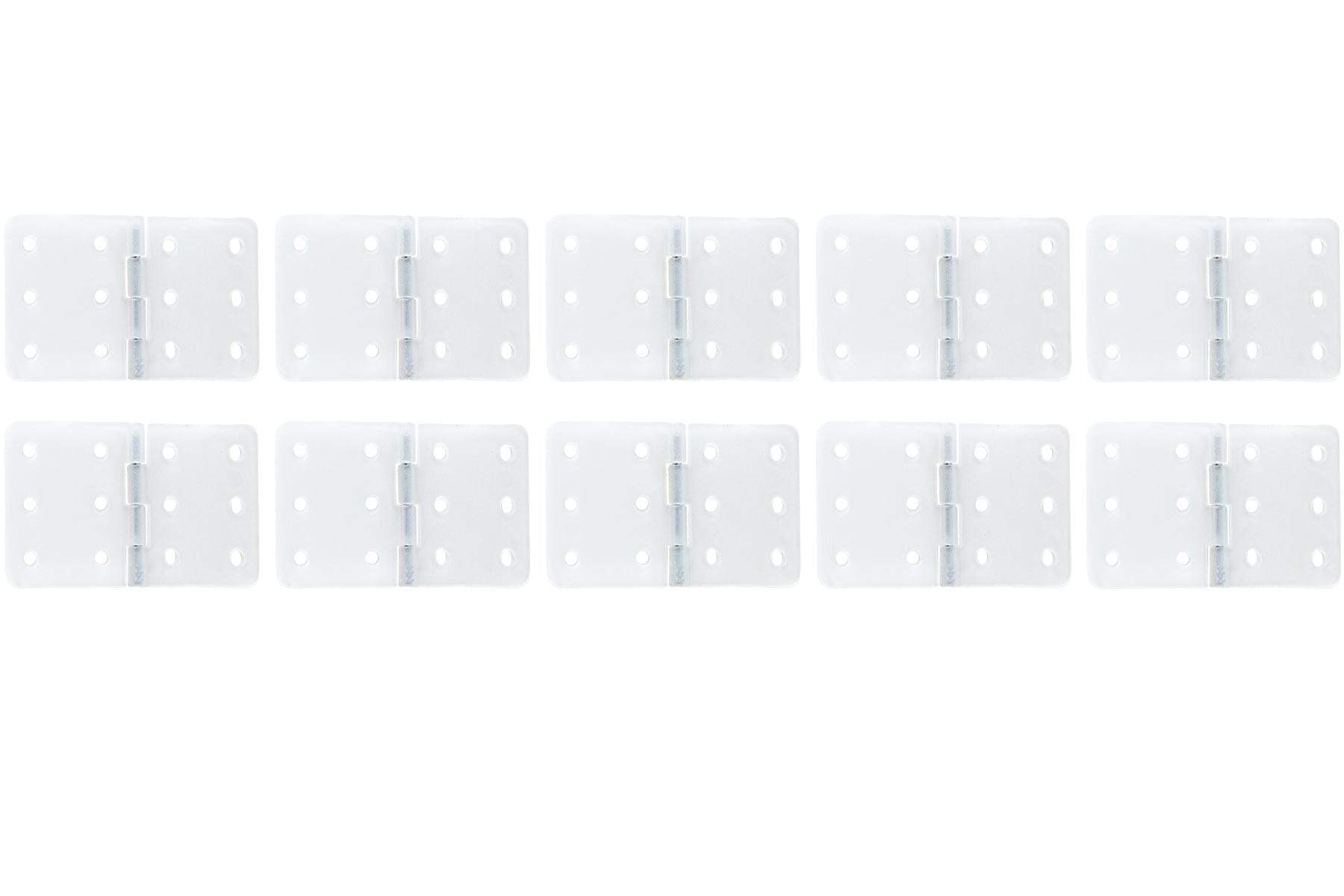 BenchCraft 16mm x 28mm Nylon Pinned Hinges - White (10 Pack) BCT5044-012