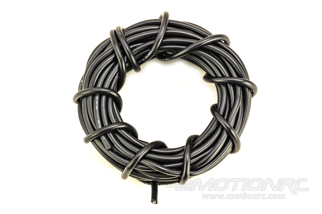 BenchCraft 18 Gauge Silicone Wire - Black (5 Meters) BCT5003-050