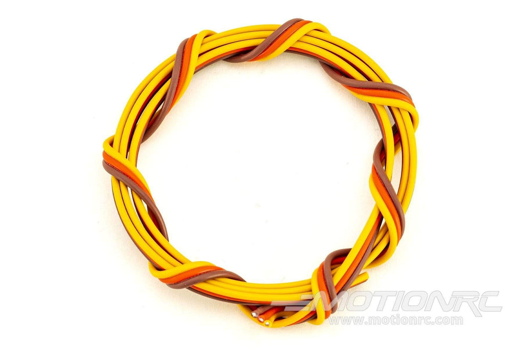 BenchCraft 20 Gauge Flat Servo Wire - Brown/Red/Orange (1 Meter) BCT5003-015