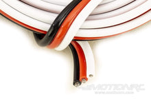 Lade das Bild in den Galerie-Viewer, BenchCraft 22 Gauge Flat Servo Wire - White/Red/Black (1 Meter) BCT5003-011
