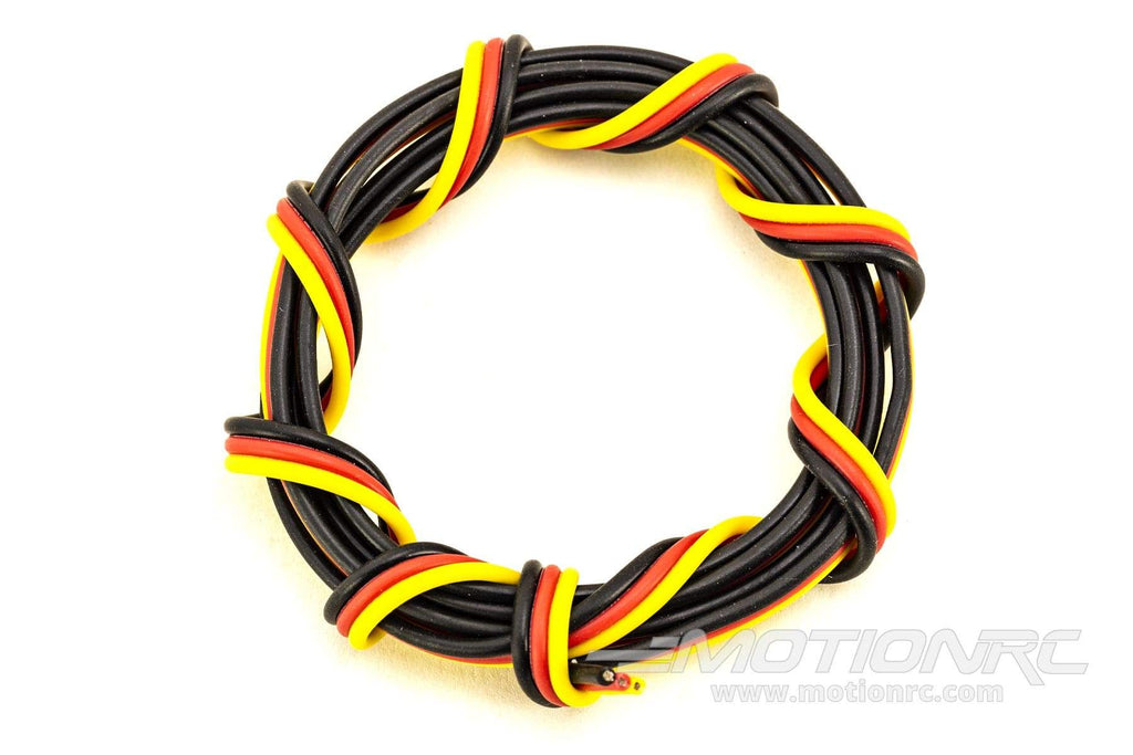 BenchCraft 22 Gauge Flat Servo Wire - Yellow/Red/Black (1 Meter) BCT5003-023
