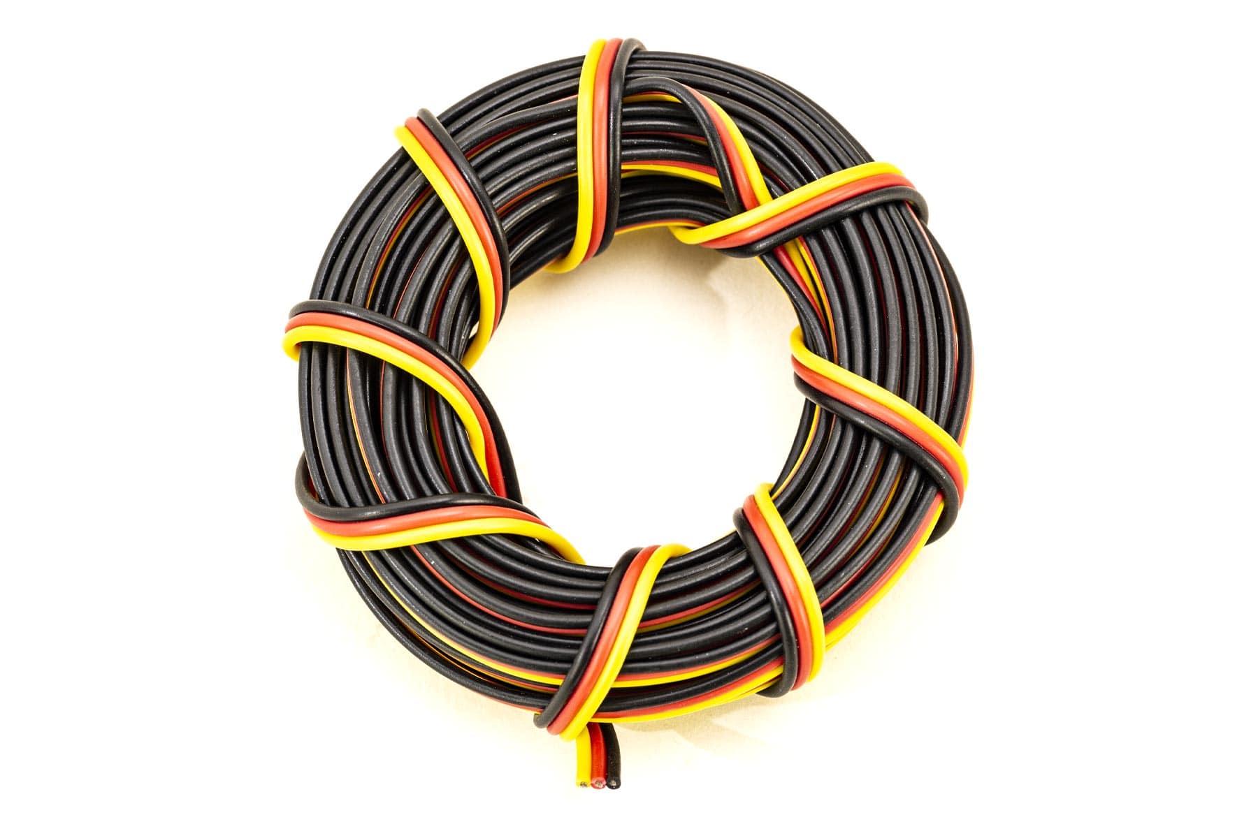 BenchCraft 22 Gauge Flat Servo Wire - Yellow/Red/Black (5 Meters) BCT5003-024