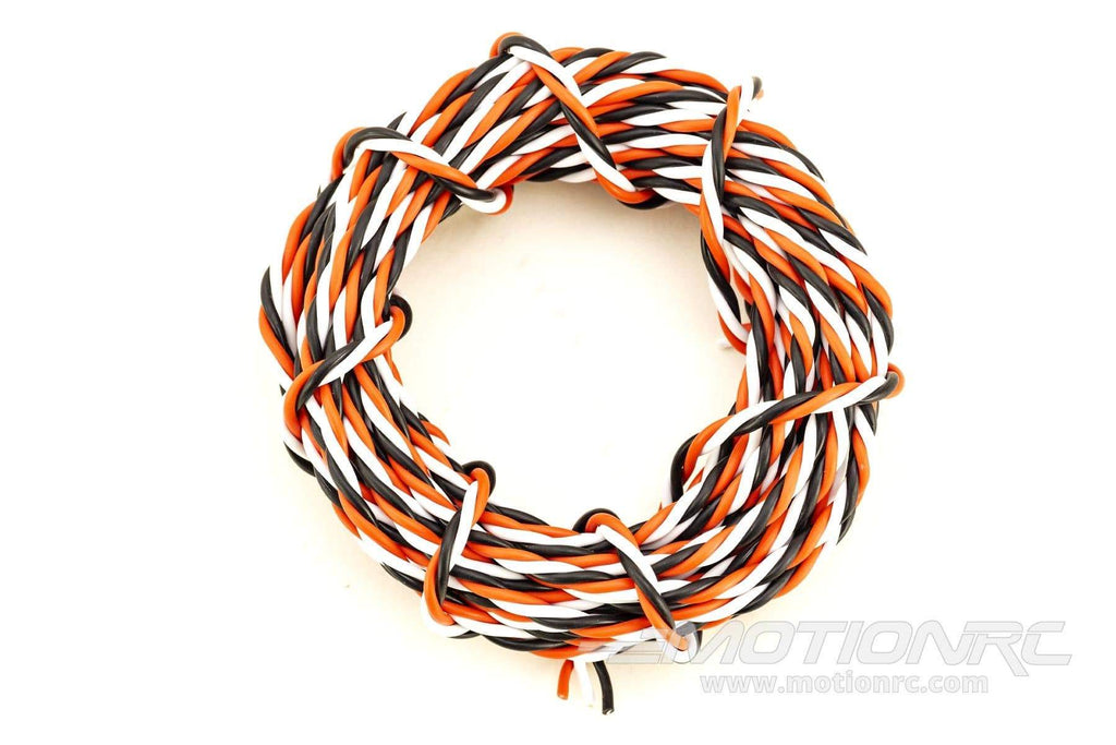 BenchCraft 22 Gauge Twisted Servo Wire - White/Red/Black (5 Meters) BCT5003-006