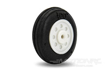 Load image into Gallery viewer, BenchCraft 25mm (1&quot;) x 8.5mm Treaded Ultra Lightweight Rubber PU Wheel for 1.6mm Axle BCT5016-071
