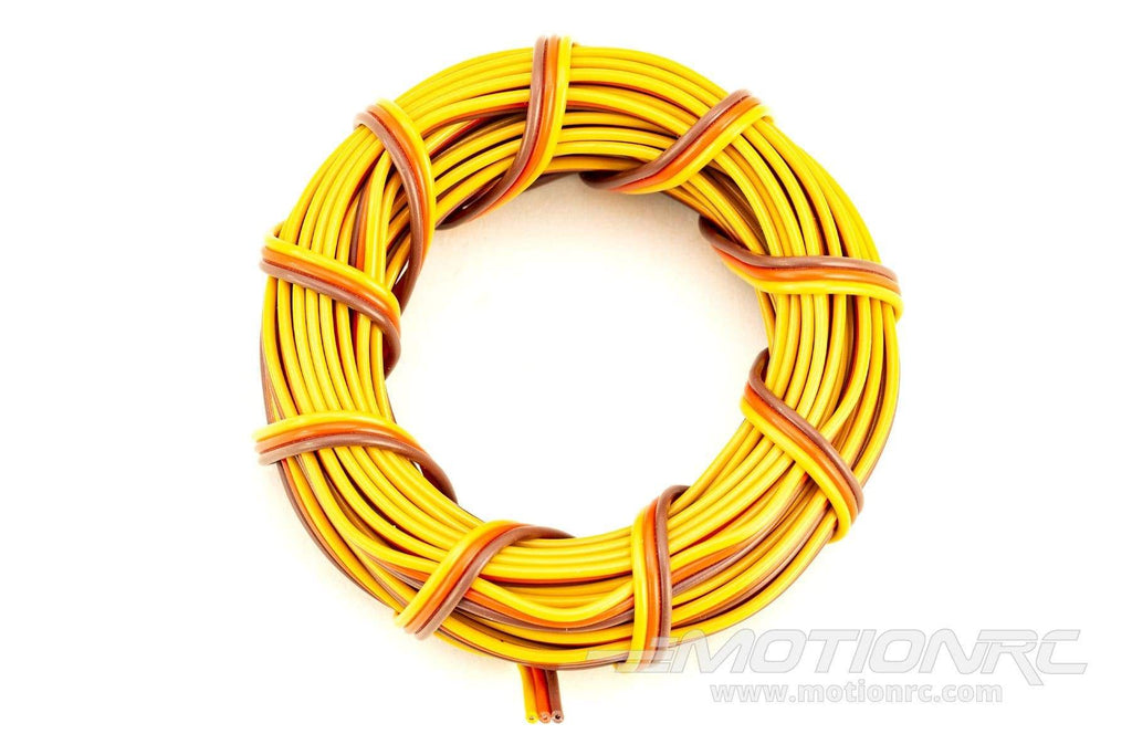 BenchCraft 26 Gauge Flat Servo Wire - Brown/Red/Orange (5 Meters) BCT5003-020