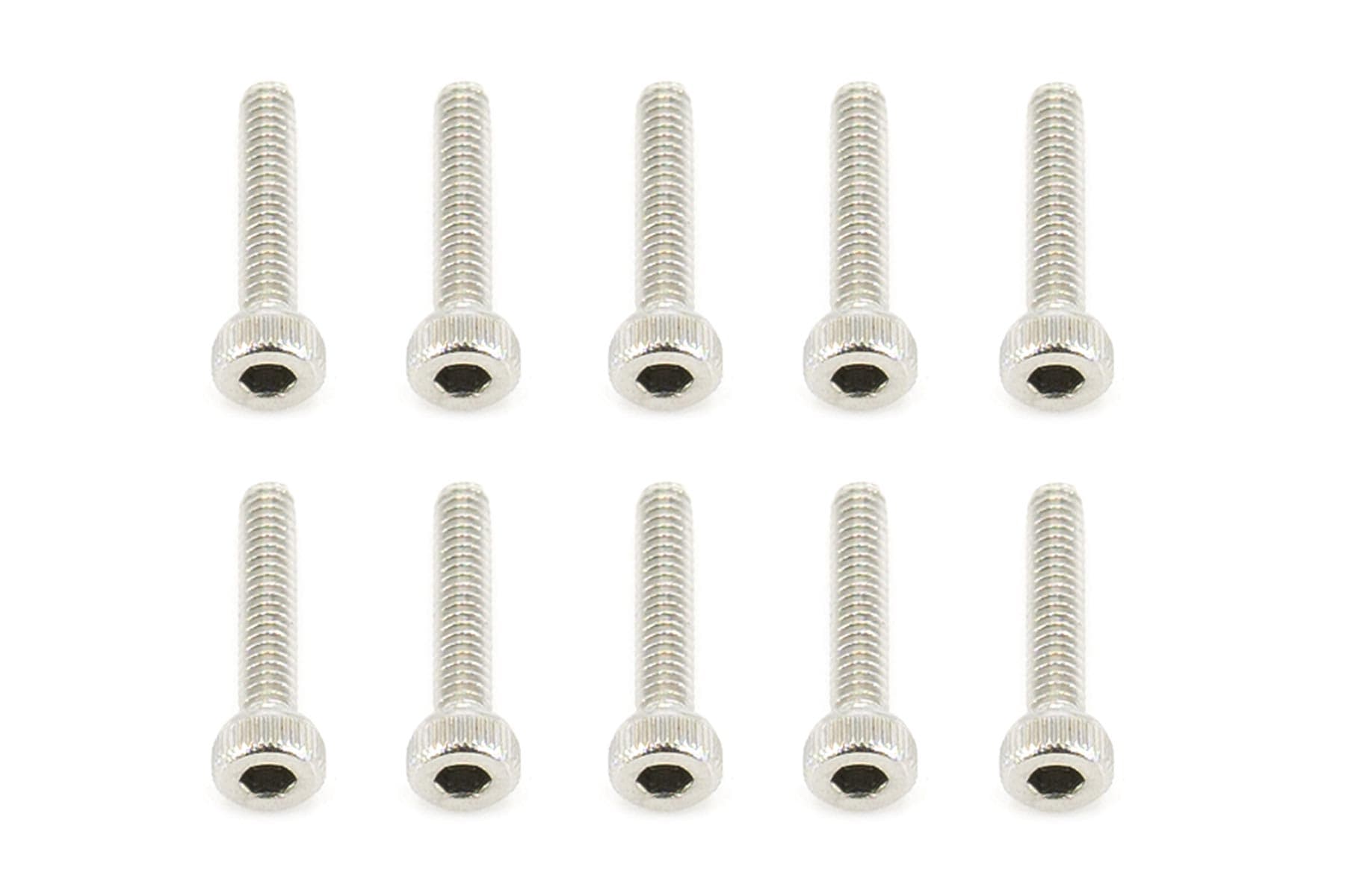 BenchCraft 2mm x 10mm Stainless Steel Machine Hex Screws (10 Pack)