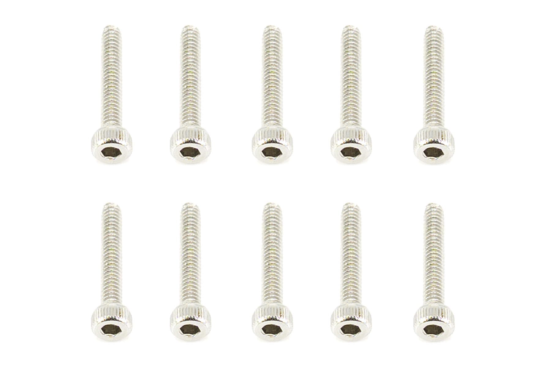 BenchCraft 2mm x 12mm Stainless Steel Machine Hex Screws (10 Pack)