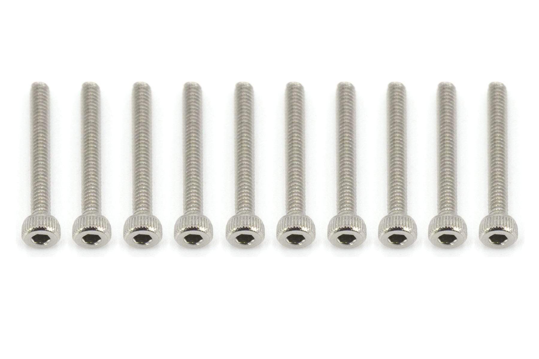 BenchCraft 2mm x 16mm Stainless Steel Machine Hex Screws (10 Pack)