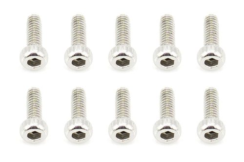 BenchCraft 2mm x 6mm Stainless Steel Machine Hex Screws (10 Pack) BCT5040-075