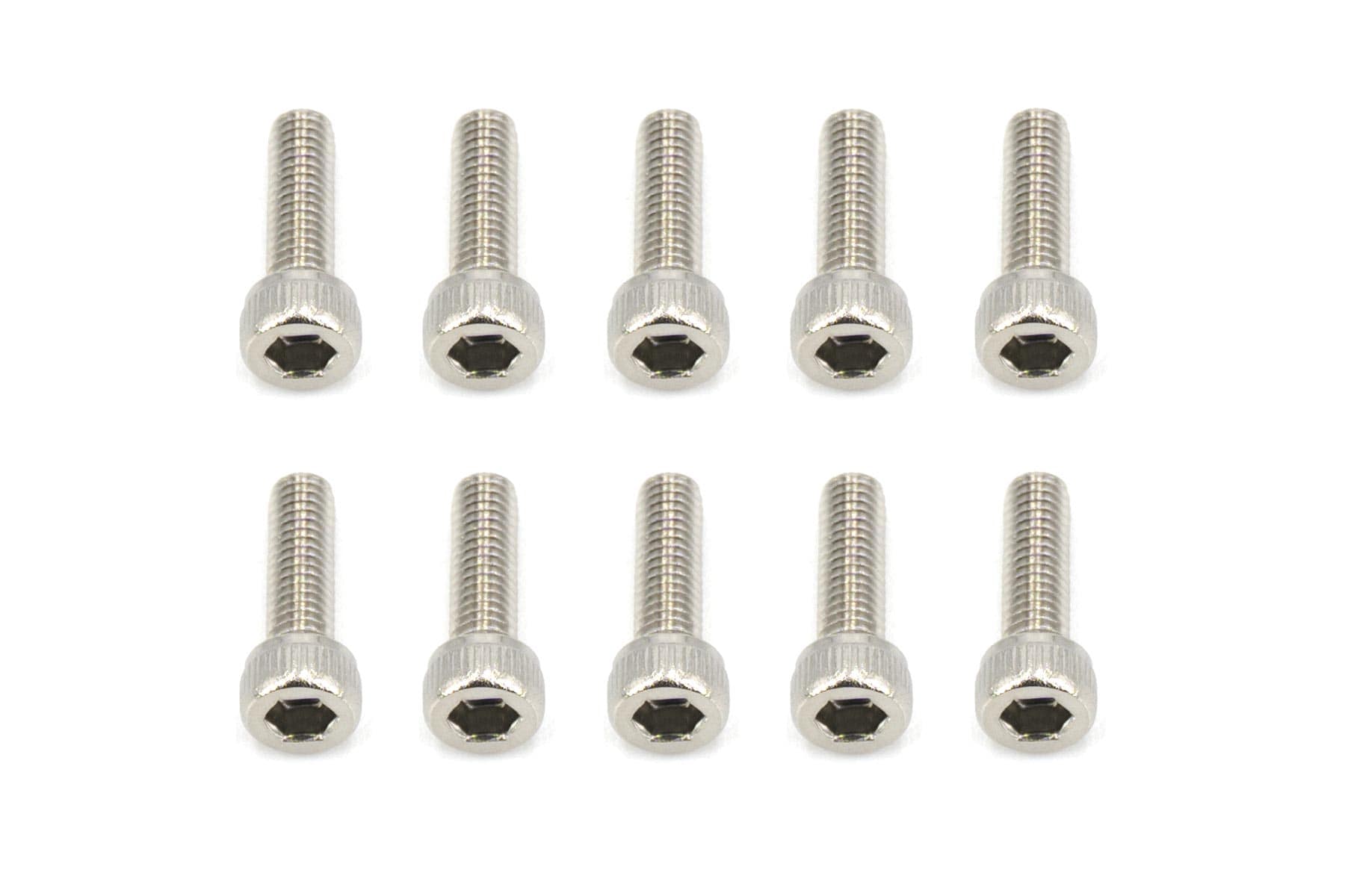 BenchCraft 3mm x 10mm Stainless Steel Machine Hex Screws (10 Pack)
