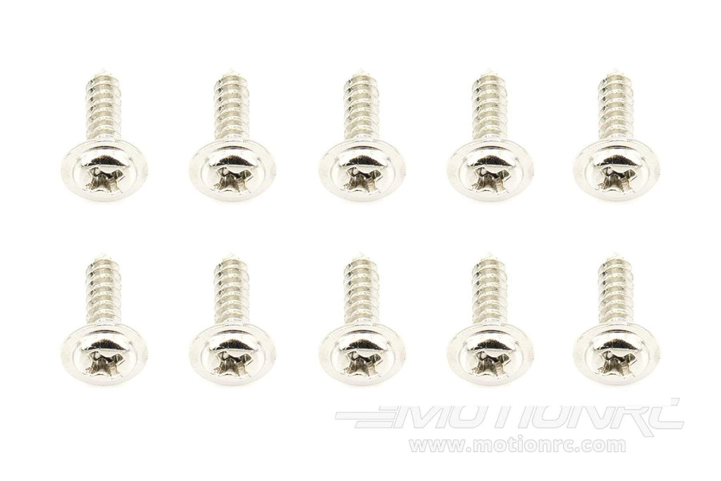 BenchCraft 3mm x 12mm Self-Tapping Washer Head Screws (10 Pack)