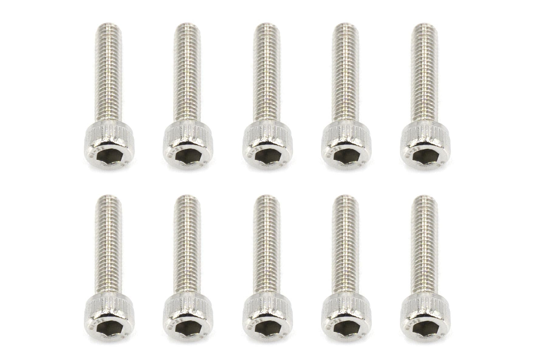 BenchCraft 3mm x 14mm Stainless Steel Machine Hex Screws (10 Pack)