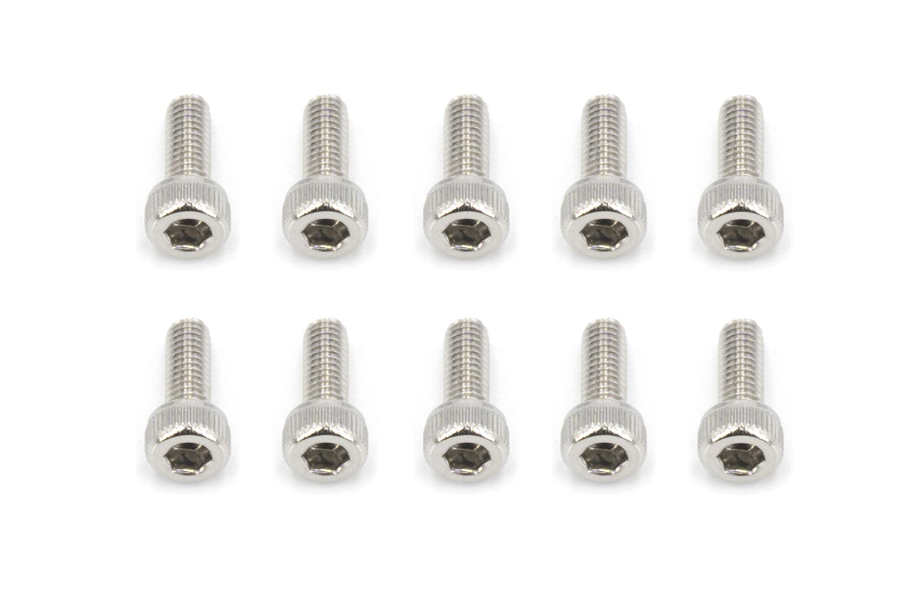 BenchCraft 3mm x 8mm Stainless Steel Machine Hex Screws (10 Pack)
