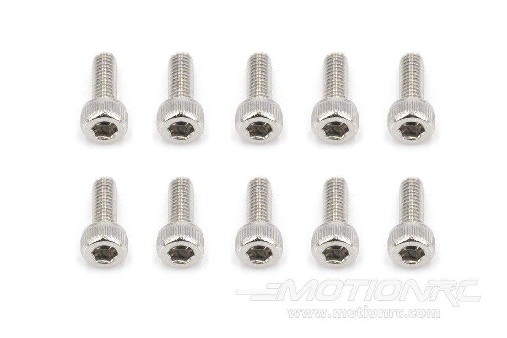 BenchCraft 3mm x 8mm Stainless Steel Machine Hex Screws (10 Pack)