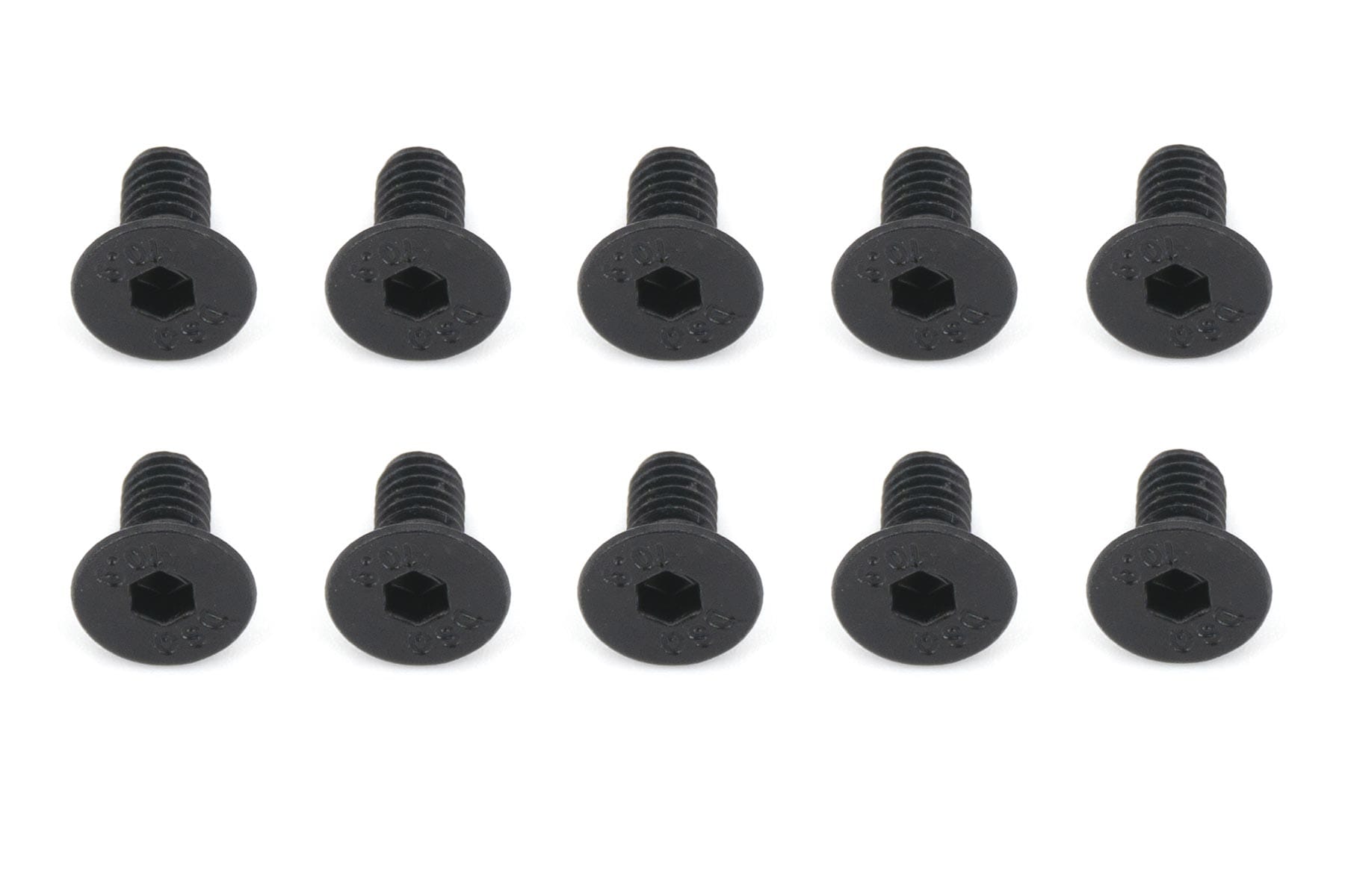 BenchCraft 4mm x 8mm Countersunk Machine Hex Screws (10 Pack)