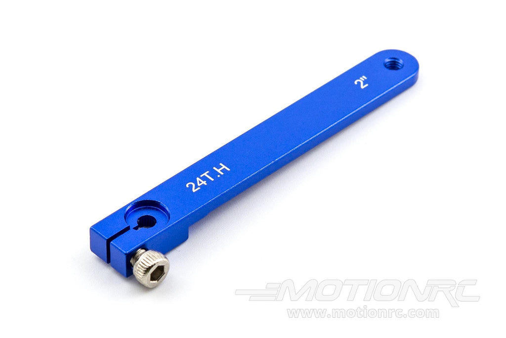 BenchCraft 51mm (2") Aluminum 24T Hitec Servo Arm - Blue BCT5011-029