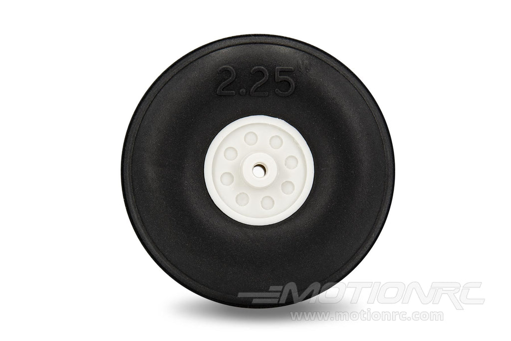 BenchCraft 57mm (2.25") x 21mm Treaded Ultra Lightweight Rubber PU Wheel for 2.6mm Axle BCT5016-076