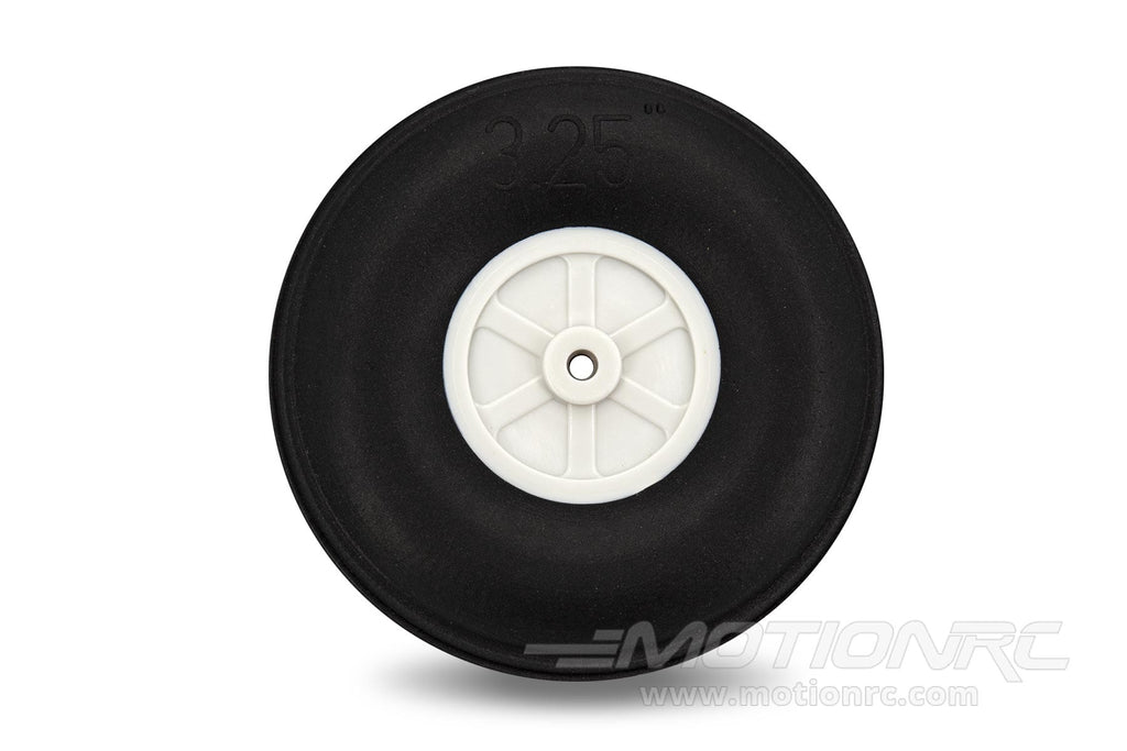 BenchCraft 83mm (3.25") x 28mm Treaded Ultra Lightweight Rubber PU Wheel for 3.6mm Axle BCT5016-085