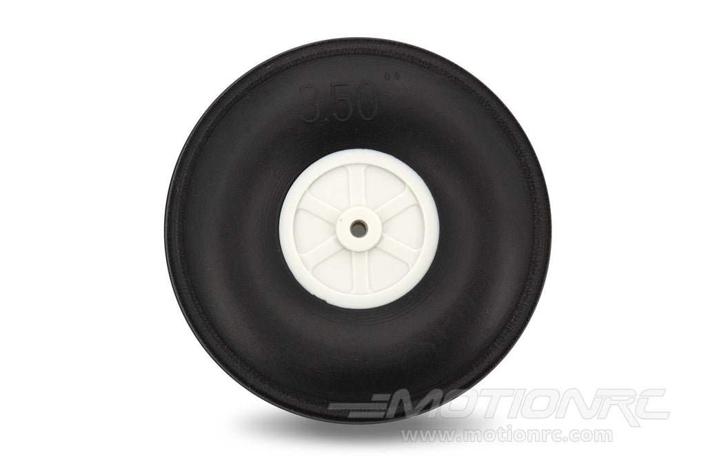 BenchCraft 89mm (3.5") x 31mm Treaded Ultra Lightweight Rubber PU Wheel for 3.6mm Axle BCT5016-080