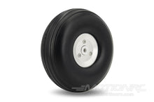 Load image into Gallery viewer, BenchCraft 95mm (3.75&quot;) x 34mm Treaded Foam PU Wheel w/ Aluminum Hub for 5mm Axle BCT5016-091
